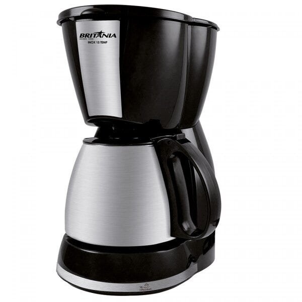 Cafeteira Elétrica 600ml Inox 15 Temp Britânia 127V - 2