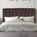 Ver imagem 2 de Cabeceira Estofada de Cama Casal Box 140 Cm Malu Suede:marrom