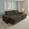 Sofá Retrátil e Reclinável 2,30m 4 Lugares Molas Ensacadas Pillow Top Califórnia - 1
