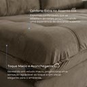 Ver imagem 5 de Sofá Califórnia Retrátil e Reclinável 2,10m 3 Lugares Molas Ensacadas Pillow Top Veludo Castor