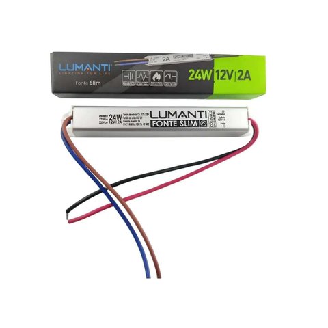 Fonte Slim 12V 24W 2A FLS122 Lumanti
