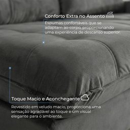 Sofá Retrátil e Reclinável 2,10m 3 Lugares Molas Ensacadas Pillow Top Califórnia - 5 Sofá Retrátil e Reclinável 2,10m 3 Lugares Molas Ensacadas Pillow Top Califórnia - 5