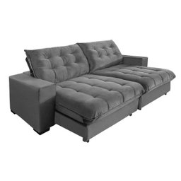 Sofá Retrátil e Reclinável 2,10m 3 Lugares Molas Ensacadas Pillow Top Califórnia - 2