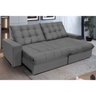 Sofá Retrátil e Reclinável 2,10m 3 Lugares Molas Ensacadas Pillow Top Califórnia - 1