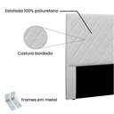 Ver imagem 3 de Cabeceira King Tina Estofada para Cama Box Fixação no Box Estrutura Mdf-mdp Revestimento Corino
