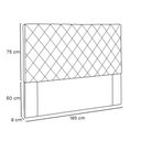 Ver imagem 4 de Cabeceira King Tina Estofada para Cama Box Fixação no Box Estrutura Mdf-mdp Revestimento Corino
