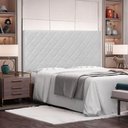 Ver imagem 5 de Cabeceira King Tina Estofada para Cama Box Fixação no Box Estrutura Mdf-mdp Revestimento Corino