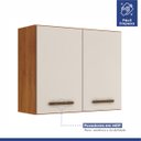 Ver imagem 5 de Cozinha Compacta 7 Portas 3 Gavetas Atenas Kaiki Móveis:Nature/Off