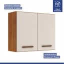 Ver imagem 4 de Cozinha Compacta 7 Portas 3 Gavetas Atenas Kaiki Móveis:Nature/Off