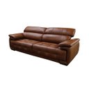 Ver imagem 1 de Sofá Retrátil e Reclinável de Couro Filipinas - 2,60M - Conhaque com Brilho