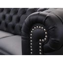 Ver imagem 5 de Sofá Chesterfield de Couro 3 Lugares - Preto