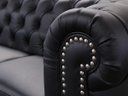Ver imagem 5 de Sofá Chesterfield de Couro 3 Lugares - Preto