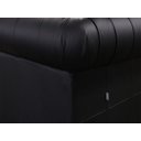 Ver mais imagens de Sofá Chesterfield de Couro 3 Lugares - Preto