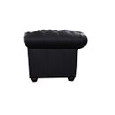 Ver imagem 3 de Sofá Chesterfield de Couro 3 Lugares - Preto