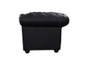 Ver imagem 3 de Sofá Chesterfield de Couro 3 Lugares - Preto