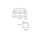 Ver mais imagens de Sofá de Couro Mônaco 2 Lugares - Caramelo