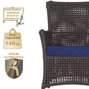 Ver imagem 4 de 2 Poltronas e 1 Mesa Igapó Alumínio Marrom Corda Náutica E10 Marrom