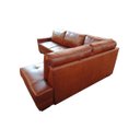 Ver imagem 6 de Sofá de Couro Canto Marrocos 3 Lugares com Chaise Direita - Conhaque com Brilho