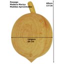 Ver imagem 2 de Frutas e Legumes de Madeira Crua Entalhada Pêssego