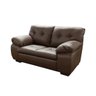 Sofá de Couro Marselha 2 Lugares - Café - 1