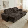 Sofá Retrátil e Reclinável 2,50m 5 Lugares Molas Ensacadas Pillow Top Califórnia - 1