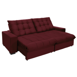 Sofá Retrátil e Reclinável 2,30m 4 Lugares Molas Ensacadas Pillow Top Califórnia - 2