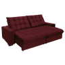 Sofá Retrátil e Reclinável 2,30m 4 Lugares Molas Ensacadas Pillow Top Califórnia - 2