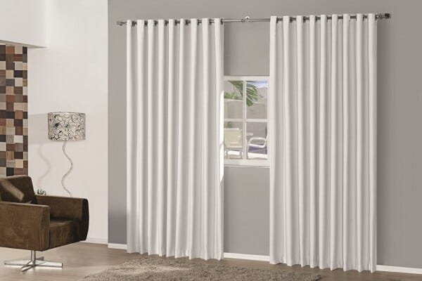 Cortina em Tecido Blackout 4,00 x 2,80 Branca - 1