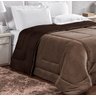Coberdrom Casal Queen Manta e Tecido Marrom Escuro - 2