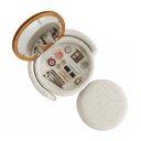 Ver imagem 5 de Kit Puff Penteadeira Vega com Espelho e Puff Menor Boucle Premium Feminino Maquiagem Quarto - Bege
