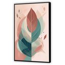 Ver imagem 5 de Quadro Decorativo Canvas Abstrato Moldura Filete Folhas Árvore Salas Gg