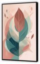 Ver imagem 5 de Quadro Decorativo Canvas Abstrato Moldura Filete Folhas Árvore Salas Gg