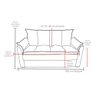 Sofá Small 3 Lugares Conforto 160cm Suede Marrom Herrero Decor - 4