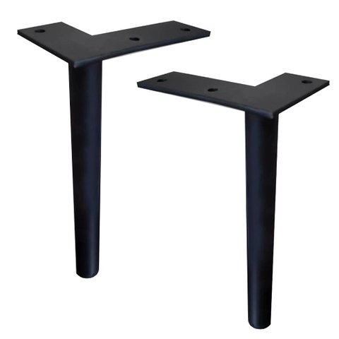 Kit 4 Pés Ferro 18cm Lateral Multiuso Casa Decor 200 kg