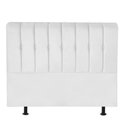 Ver imagem 1 de Cabeceira Estofada Kiara 160cm Queen Size Box Quarto Corino Branco - Gat Magazine