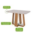 Ver imagem 5 de Conjunto Sala de Jantar Mesa Sintonia 120 Tampo Vidro Off White com 4 Cadeiras Luar - Lopas Amendoa