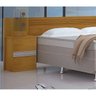 Cabeceira Casal Guarapari em MDF, com dupla furação para colchões de casal de 138cm e 158cm Noce - 2