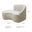 Ver imagem 7 de Kit Divã Recamier Orgânico Marrocos 160cm Lado Esquerdo e 1 Poltronas Amore Linho Bege