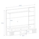Ver imagem 4 de Painel com Espelho para Tv 55 Polegadas Murano Permobili Off White/savana