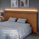 Ver imagem 7 de Painel Cabeceira Frisado Casal com LED 109x180cm
