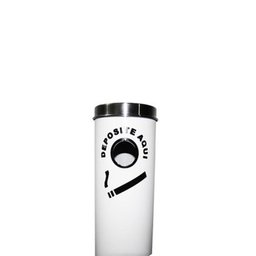 Coletor De Cigarros / Bituqueira 4l Fitt Branco - 2