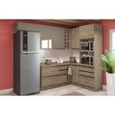 Ver imagem 2 de Balcão de Cozinha Canto Reto Maxxi G748 1 Porta C/ Tampo Nogal/nogal - Kappesberg
