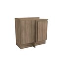 Ver imagem 1 de Balcão de Cozinha Canto Reto Maxxi G748 1 Porta C/ Tampo Nogal/nogal - Kappesberg