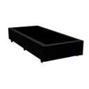 Ver imagem 1 de Cama Box Base Solteiro Corino Preto 88x188x42