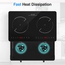 Ver mais imagens de Vbgk Cooktop Indução Dupla 4000w com 20 Níveis e Bloqueio Infantil (preto)