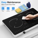 Ver imagem 7 de Vbgk Cooktop Indução Dupla 4000w com 20 Níveis e Bloqueio Infantil (preto)