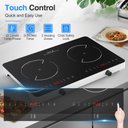 Ver imagem 6 de Vbgk Cooktop Indução Dupla 4000w com 20 Níveis e Bloqueio Infantil (preto)