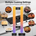 Ver imagem 5 de Vbgk Cooktop Indução Dupla 4000w com 20 Níveis e Bloqueio Infantil (preto)