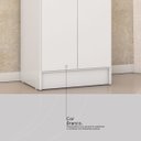 Ver imagem 6 de Armário Multiuso 1,8 M 2 Portas 4 Prateleiras - Viena:branco
