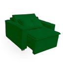 Ver imagem 5 de Poltrona Cama com Puff para Sala Confortavél Moderna Suede